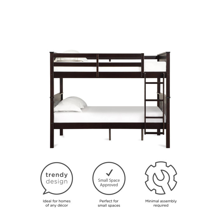 Harriet Bee AlmedaCheatham Kids Full Over Full Bunk Bed & Reviews Wayfair